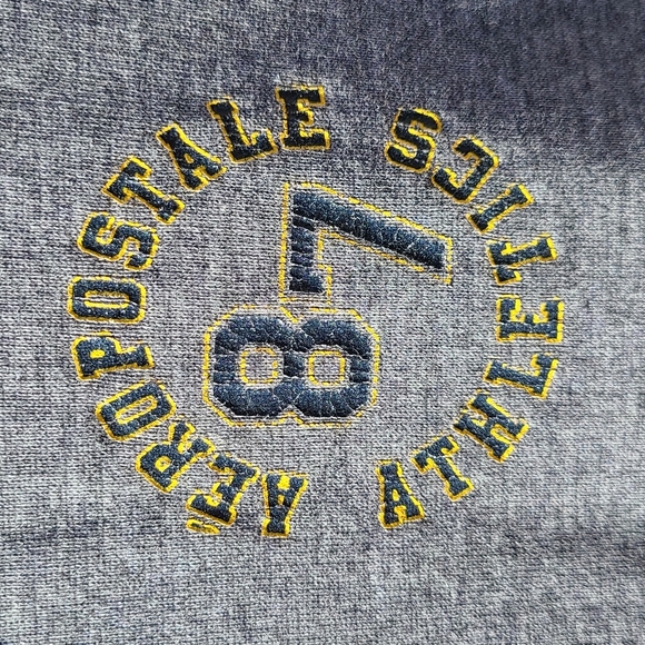 EUC Aéropostale Grey Hoodie Sz S - Picture 3 of 12